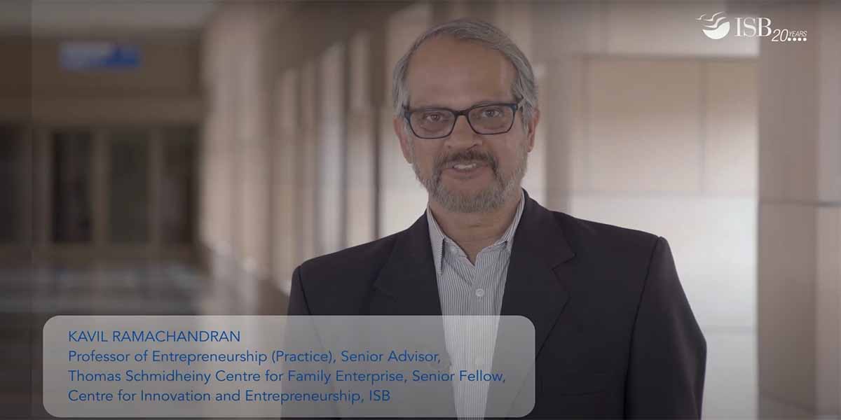 Why does ISB offer PGPMFAB? Professor Kavil Ramachandran | Indian School of Business