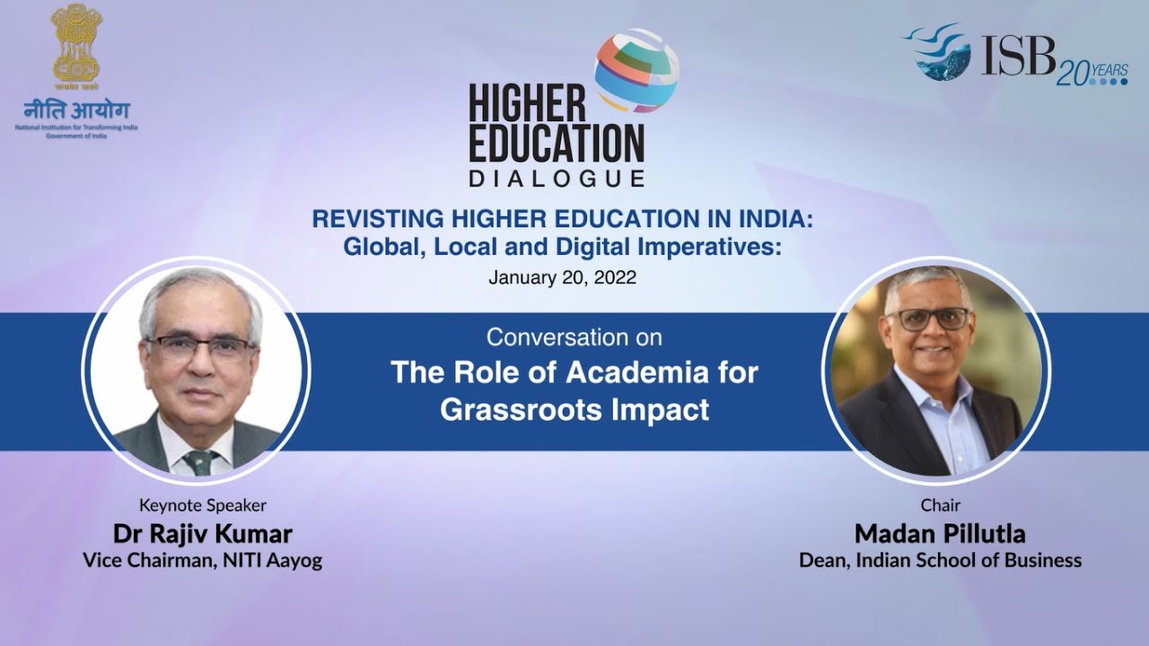 Higher Education Dialogue - Conversation on 'The Role of Academia for Grassroots Impact'