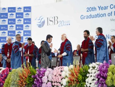 PM Modi awards medals to top achievers of ISB's Class of 2022 