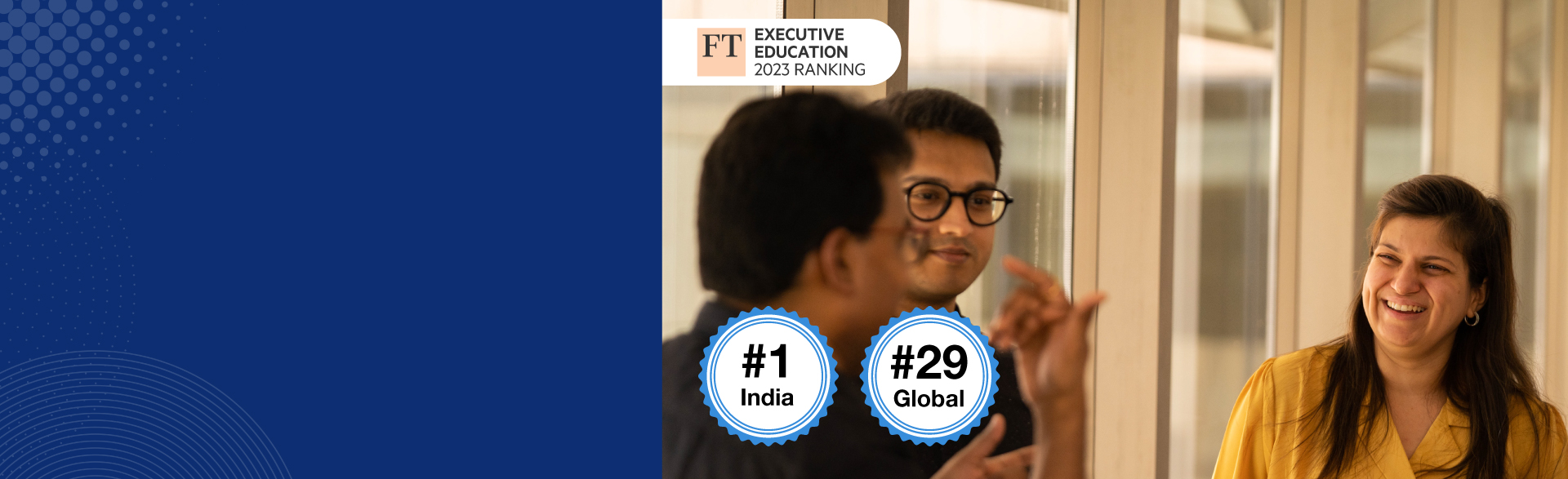ISB ranks #1 in India and #29 globally in the FT Executive Education Custom Ranking 2023