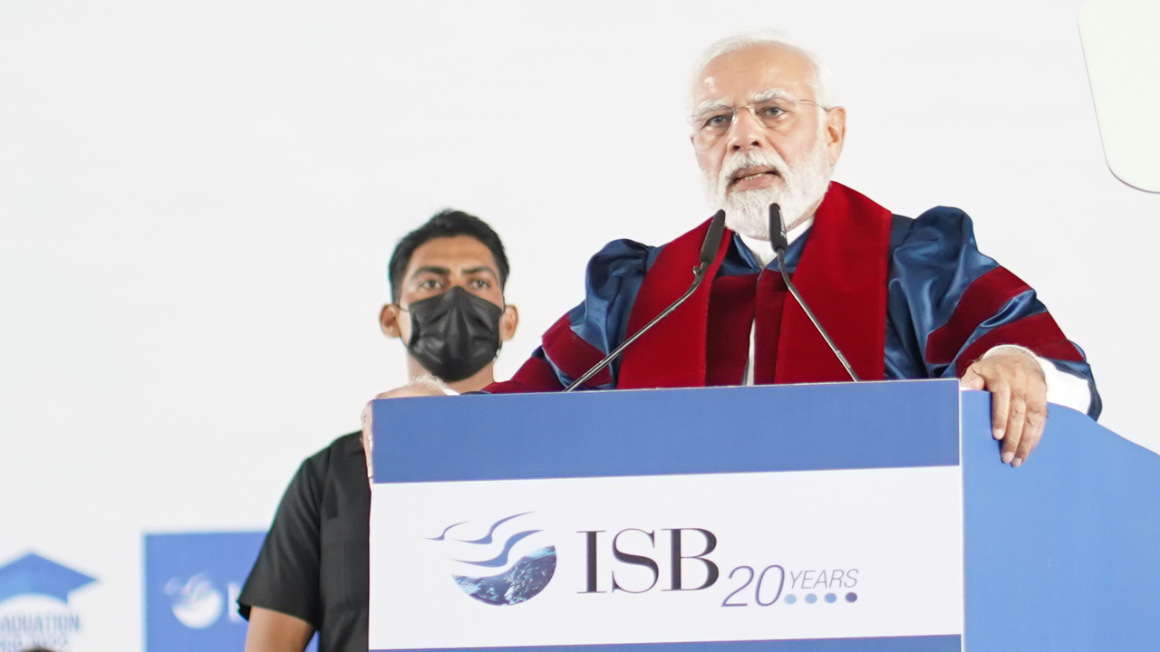 'Align your personal goals with those of the nation's: PM Modi to ISB grads